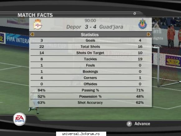 deportivo la coruna (florinho) - (guta) 3-4 ~ rezultate etapa 7 ~