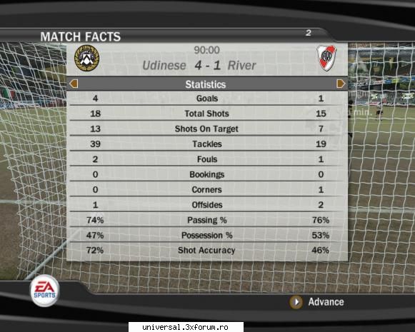 rezultate etapa udinese (mr.eko) river plate (butuk)