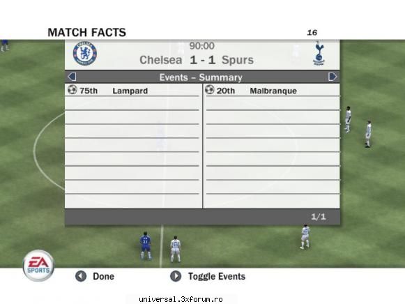 chelsea fc(lupu) - 
          1          -          1 ~rezultate etapa x~