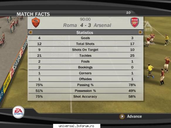 as roma - arsenal 4 - 3 :hi: ~ rezultate etapa viii ~