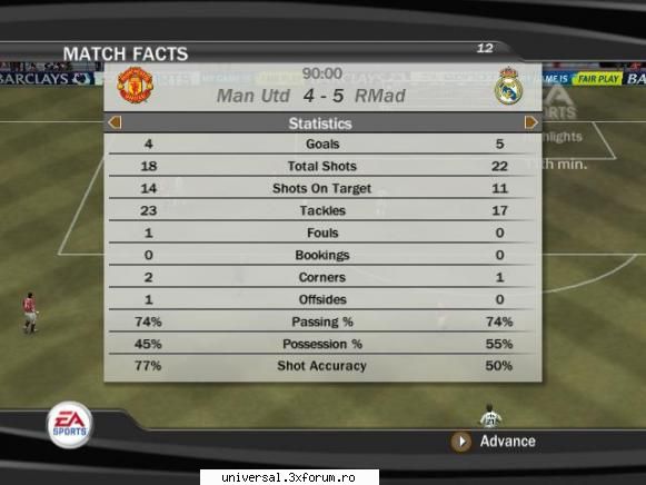 manchester united � real madrid (danny)   4-5 ~ rezultate etapa xi ~