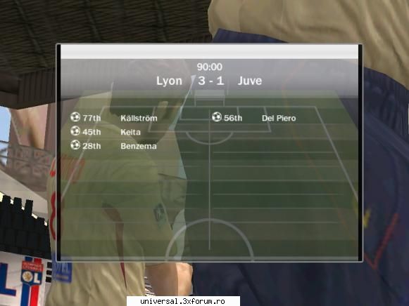 lyon - juventus 3-1 ~ rezultate etapa i ~