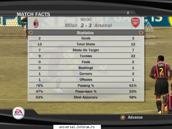 ac - arsenal (djeduard) 2-3 ~ rezultate etapa xvi ~