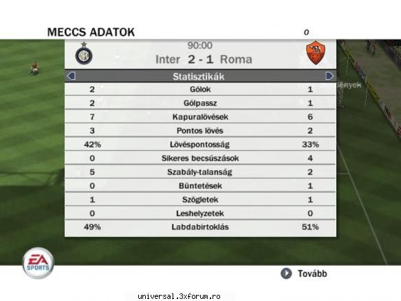 rezultate etapa iii inter-as roma 2-1