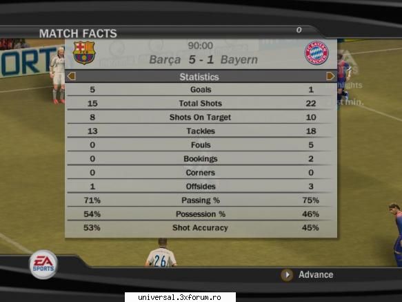 program semifinale bayern 1-5&nbsp; &nbsp;