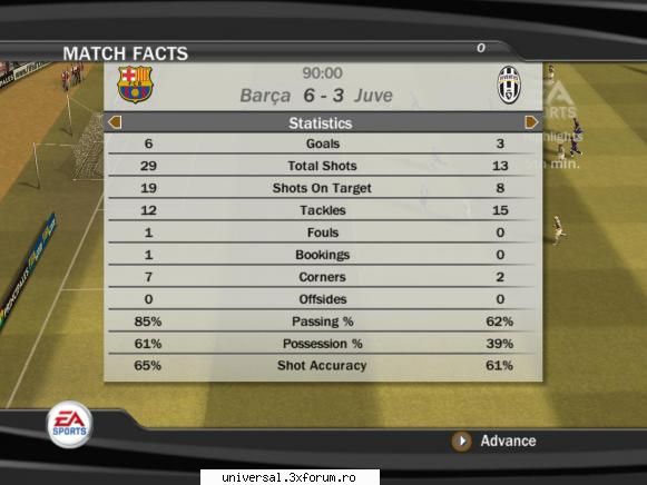 barcelona   :  juventus

       6        :      3 ~ rezultate etapa xxiii ~