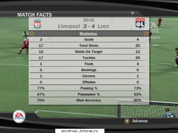 liverpool (mr.eko) - lyon (syca) 3-4 ~ rezultate etapa xxviii ~